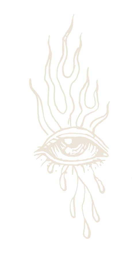 Design: Auge mit Flammen